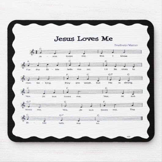イエス・キリストはME-MOUSEPADを愛します マウスパッド (正面)