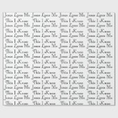 イエス・キリストはME-WRAPPINGの紙を愛します ラッピングペーパー (フラット)