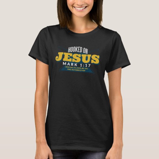 イエス・キリストへの釣り Tシャツ (正面)