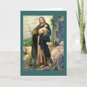 イエス・キリストよい羊飼いの悔やみや弔慰カード カード (正面)