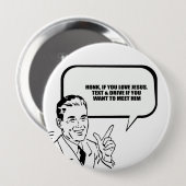 イエス・キリストを愛したら警笛を鳴らして下さい 缶バッジ (正面&裏面)