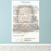 イエス・キリストを描写したシーザーへのピラトの手紙 キャンバスプリント (インサイチュ (ウッドフロア))