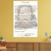 イエス・キリストを描写したシーザーへのピラトの手紙 キャンバスプリント (インサイチュ (リビング))