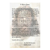 イエス・キリストを描写したシーザーへのピラトの手紙 フォトプリント            (正面)