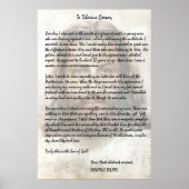 イエス・キリストを描写したシーザーへのピラトの手紙 ポスター (正面)