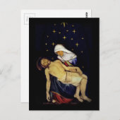 イエス・キリストを握っているメリー ポストカード (正面/裏面)