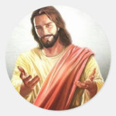 イエス・キリストを歓迎する文房具 ラウンドシール (正面)