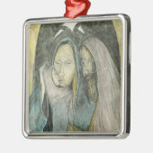 イエス・キリストメリーヨセフの出生の宗教クリスマス メタルオーナメント (左)