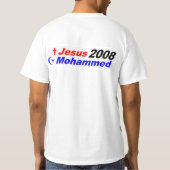 イエス・キリストモハメッド2008年 Tシャツ (裏面)