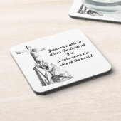 イエス・キリスト十字架刑引用文 コースター (左側)