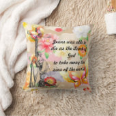 イエス・キリスト十字架刑引用文Thro クッション (ブランケット)