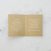 イエス・キリスト及び天使の最初聖餐式の男の子 カード (内部)