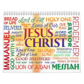 イエス・キリスト名前のとりわけ名前 カレンダー (カバー)