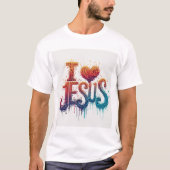 イエス・キリスト大好き #6 Tシャツ (正面)