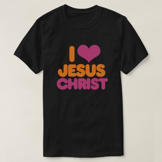 イエス・キリスト大好き Tシャツ (デザイン正面)