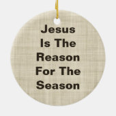 "イエス・キリスト季節の理由"のオーナメントです セラミックオーナメント (裏面)