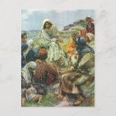 イエス・キリスト山説教ヴィンテージ ポストカード (正面)