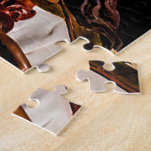 イエス・キリスト彫刻の写真 ジグソーパズル (側面)