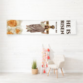 イエス・キリスト彼はカトリックのフローラ 横断幕 (インサイチュ)