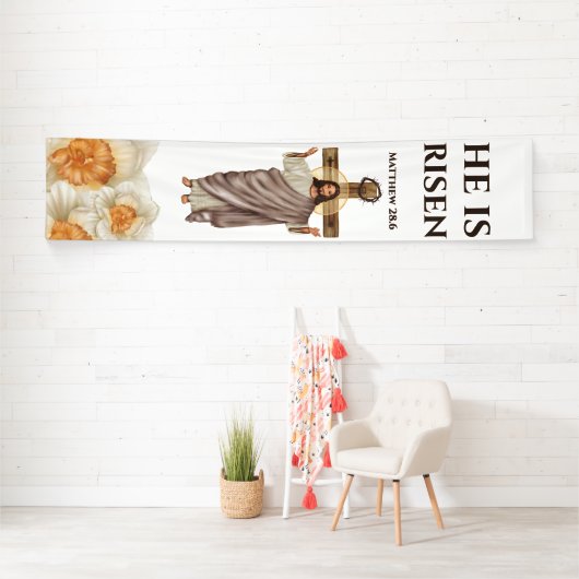 イエス・キリスト彼はカトリックのフローラ 横断幕 (インサイチュ)