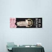 イエス・キリスト彼はカトリックの祝日に生まれ変わった 横断幕 (トレードショー)