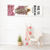 イエス・キリスト彼は天に昇った 横断幕 (インサイチュ)