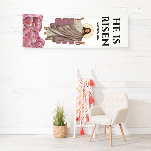 イエス・キリスト彼は天に昇った 横断幕 (インサイチュ)