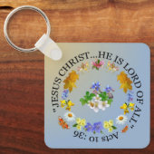 イエス・キリスト彼は重要な鎖の主である キーホルダー (正面)