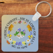 イエス・キリスト彼は重要な鎖の主である キーホルダー (裏面)