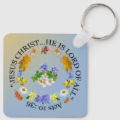 イエス・キリスト彼は重要な鎖の主である キーホルダー (裏面)
