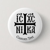イエス・キリスト征服の紋章 缶バッジ (正面)