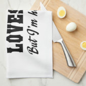 イエス・キリスト愛はあなた、しかし私彼の好みです キッチンタオル (四つ折り)