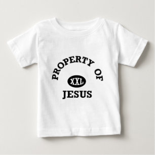 イエス・キリスト教のアパレルギフトの財産 ベビーTシャツ
