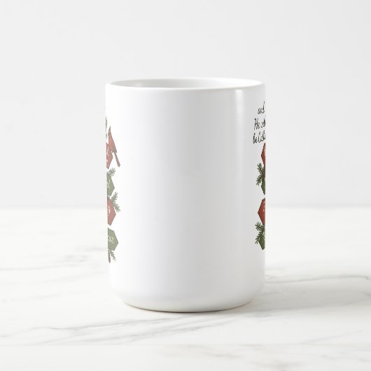 イエス・キリスト教のクリスマスの名前 コーヒーマグカップ (中央)