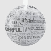 イエス・キリスト教のクリスマス装飾品の名前 オーナメント (裏面)