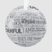 イエス・キリスト教のクリスマス装飾品の名前 オーナメント (正面)