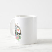 イエス・キリスト教のハッピーイースター女の子として生まれる コーヒーマグカップ (正面左)