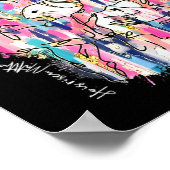 イエス・キリスト教のハッピーイースター女の子として生まれる ポスター (角)