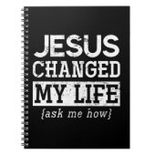 イエス・キリスト教の主ギフト神の救い主イエス・プルラブ ノートブック (正面)