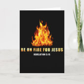イエス・キリスト教の信仰の賜物に火を付ける カード (正面)