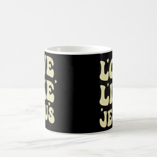 イエス・キリスト教の公妃のように、愛する人を愛するイエス・キリスト教 コーヒーマグカップ (中央)