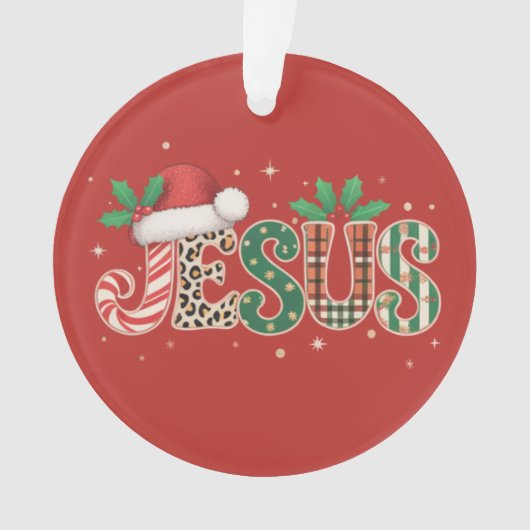 イエス・キリスト教の宗教ことわざ信仰聖句 オーナメント (正面)