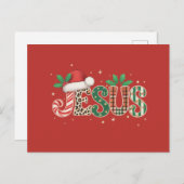 イエス・キリスト教の宗教ことわざ信仰聖句 シーズンポストカード (正面/裏面)