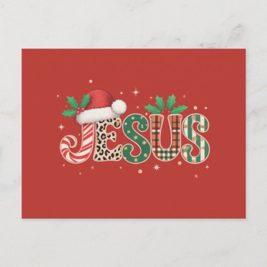 イエス・キリスト教の宗教ことわざ信仰聖句 シーズンポストカード (正面)