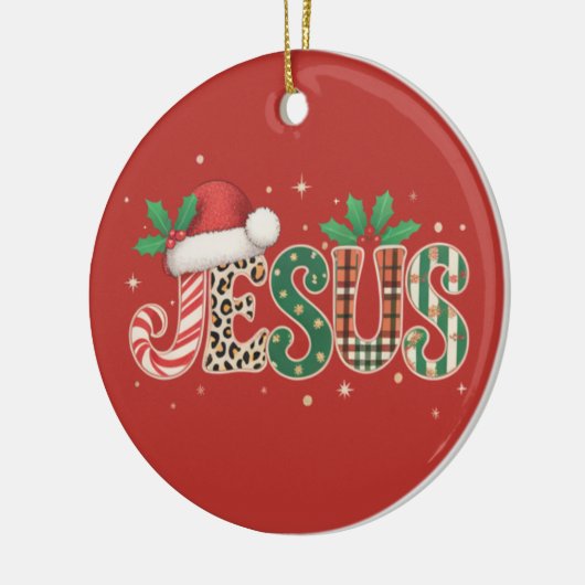 イエス・キリスト教の宗教ことわざ信仰聖句 セラミックオーナメント (左)