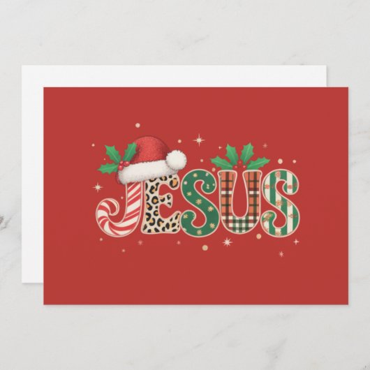 イエス キリスト教の宗教的名言 信仰 聖書の一節 シーズンカード (正面/裏面)