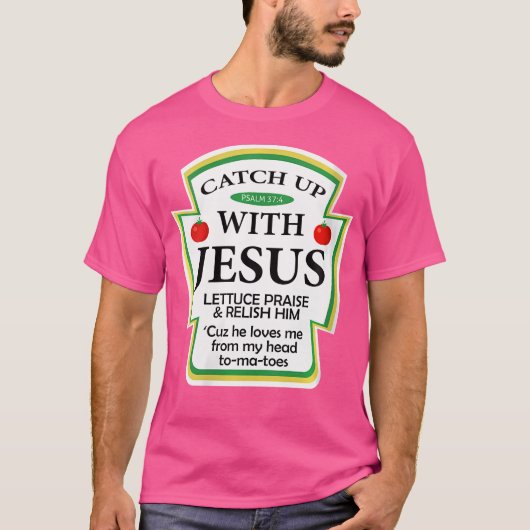 イエス・キリスト教の贈り物を集めおもしろいた女性 Tシャツ (正面)