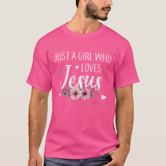 イエス・キリスト教を愛する女の子 Tシャツ
