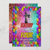 イエス・キリスト教宗教信仰誕生日招待状 招待状 (正面/裏面)