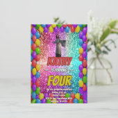 イエス・キリスト教宗教信仰誕生日招待状 招待状 (スタンド正面)